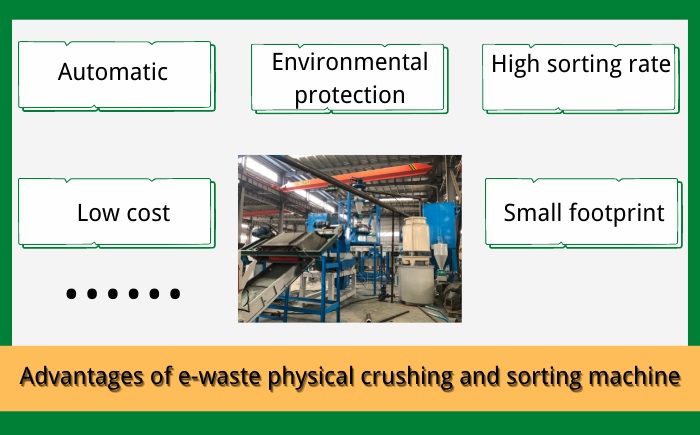 e-waste physical crushing and sorting machine