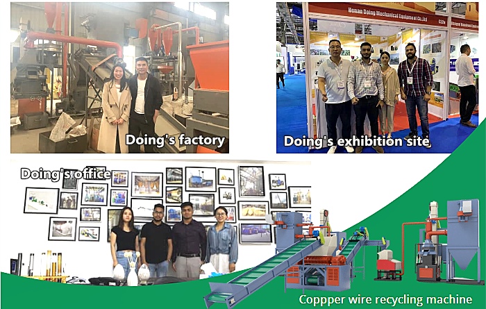 copper cable recycling machine