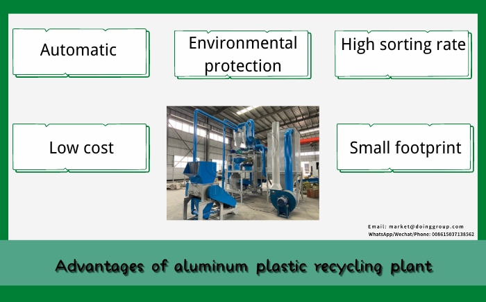 aluminum plastic recycling plant