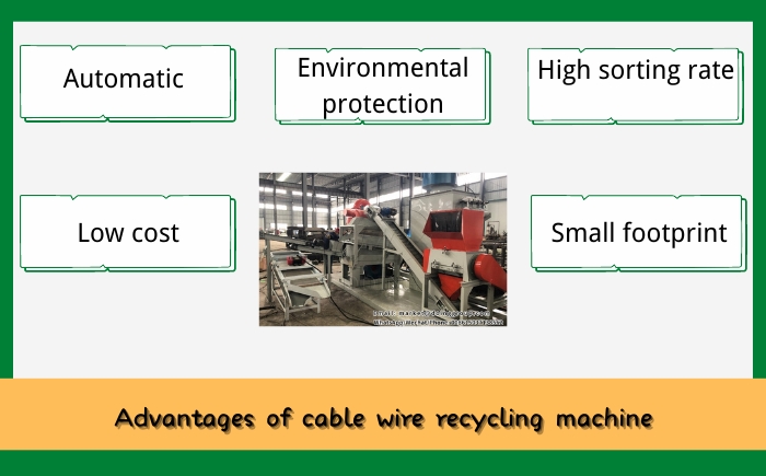 dry type cable wire recycling machine