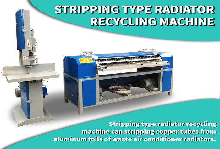 stripping type radiator separator machine