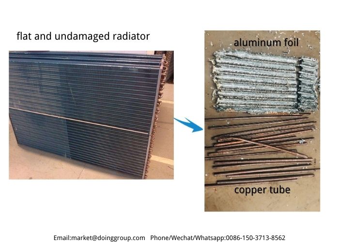 small-scale radiator recycling machine