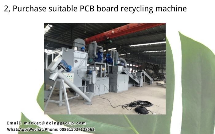 PCB board recycling machine