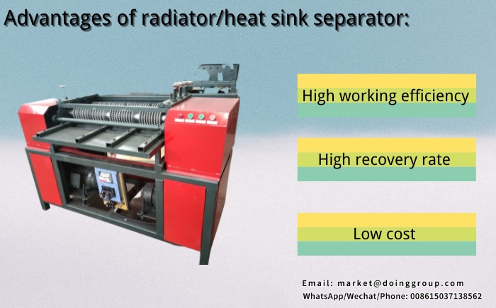 radiator/heat sink separator