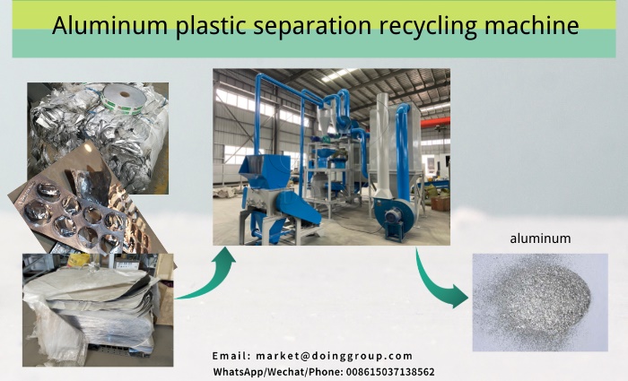 aluminum plastic recyclinig machine