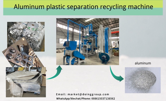 aluminum plastic recycling machine